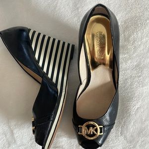 Michael Kors peep, toe wedges
